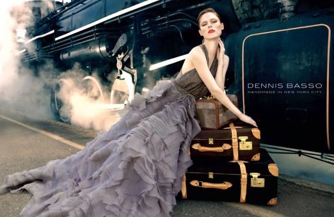 Canadian supermodel Coco Rocha for Dennis Basso, Fall 2013 Collection